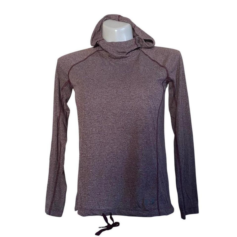 Under Armour UA Womens Maroon Pull Over Hoody‎ Shirt M MD Medium